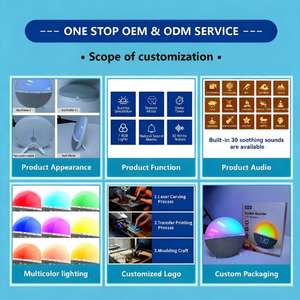 Réveil multifonction Sunrise Alarm Clock Colorful Custom Logo Wake-up Light Smart Night Light - Product Image 4