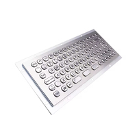 Clavier industriel intégré en acier inoxydable DAVO LIN, protection IP65, interface USB/PS/2, compatible DOS/Windows/Linux/Mac