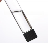 Tube en plastique transparent à fond plat de 120 mm pour animaux de compagnie avec couvercle CR antivol