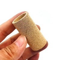 Tabung Filter Sinter Serbuk Tembaga 10 Mikron Berpori Logam Perunggu Kuningan Silinder Saringan Filter
