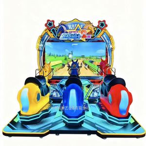 Machine de jeu vidéo de simulation de course et d'équitation pour adultes, grande taille, 3 joueurs, équipement de jeu vidéo - Product Image 3