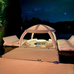 Plateforme flottante <span class=keywords><strong>gonflable</strong></span>, pont <span class=keywords><strong>gonflable</strong></span>, canapé flottant en PVC, radeau de détente aquatique, île flottante <span class=keywords><strong>gonflable</strong></span> - Product Image 4