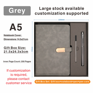 Записная книжка формата А5 с логотипом на заказ, креативный ежедневник оптом, набор деловых блокнотов А5 в подарочной коробке - Product Image 4