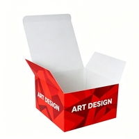Boîtes personnalisées blanches à fond auto-scellant, emballage en carton FBB personnalisé, boîte cadeau alimentaire 350 g/m², impression offset, écologique