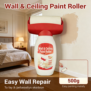 Pâte de réparation murale blanche auto-appliquante pour peinture au rouleau, réparation et retouche des murs, élimination des taches - Product Image 1