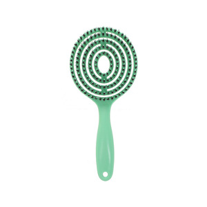 Peigne de massage évidé en plastique grande capacité pour coiffage, bouclage et lissage à domicile - Product Image 5