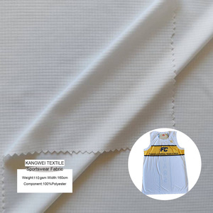 Thăng Hoa Vải 160Cm 115gsm 100% <span class=keywords><strong>Polyester</strong></span> Trắng Waffle Thể Thao Vải Cho Cảm Thấy Thoải Mái Và Mềm Mại Không Tay May - Product Image 1