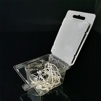 Nouveau design clair Transparent recyclé PET PVC boîte de rangement à clapet en plastique leurre de pêche et étui d'emballage