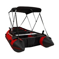 Bateaux pliables de taille différente de conception classique Double couche coque en aluminium bateau gonflable bateau Offre Spéciale nervure