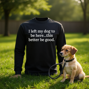 Camiseta de manga larga para amantes de los perros, me quedé con mi perro aquí, espero que esté bien - Product Image 3