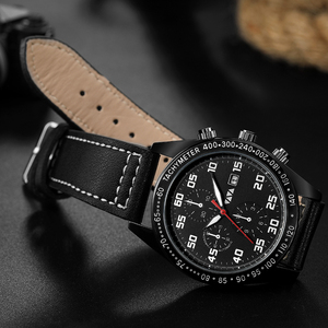 Mens Automatic Chronograph <b>Watch</b> Ceramic <b>Case</b> Multifunction 3 Sub Dials Sapphire Glass Luminous Sport Wristwatch - Product Image 3