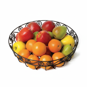 Panier de fruits et légumes en fer léger au nouveau look conçu pour une manipulation facile et une amélioration visuelle des zones de stockage - Product Image 1