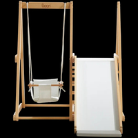 Mobilier d'escalade moderne en bois pour enfants Cadre d'escalade d'intérieur pour filles et garçons Montessori pour enfants avec toboggan et balançoire