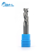 Fresa de compresión BFL de 2 filos de carburo de tungsteno con corte ascendente y descendente de 3/8 pulgadas