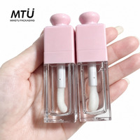 Tubes de rouge à lèvres et de gloss à lèvres en plastique ABS pour marque privée, flacons cosmétiques vides avec applicateur épais, emballage de conteneurs