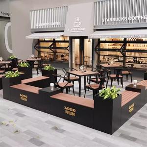 Bar ristorante all'aperto negozio di mobili latte negozio di <span class=keywords><strong>tè</strong></span> sedie sedie panche per il tempo libero fioriere combinazioni fioriere - Product Image 3