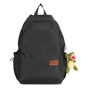 Simple Lightweight <b>Backpack</b> For Men Women <b>Students</b> Large Capacity Water Resistant Laptop Bag 14 Inches Travel Commute - Product Image 5
