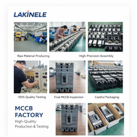Disjoncteur à boîtier moulé LAKINELE LK EZC100B MCCB 3P 4P 15A-100A, unité de déclenchement thermique-magnétique 7,5 kA, distribution d'énergie 50/60 Hz