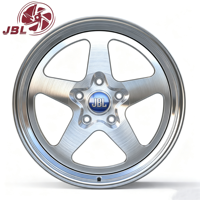 Nouvelles jantes monobloc forgées de 16 à 24 pouces, 25 mm, argent brossé, 5 branches, 5x112/114.3, en alliage d'aluminium pour tuning de berlines sportives JDM
