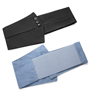 Nuova <span class=keywords><strong>Cintura</strong></span> Elastica Geometrica alla Moda da 18CM per Donna, in Pelle PU con Tre Bottoni, <span class=keywords><strong>Cintura</strong></span> in Tessuto PU per Abiti Femminili - Product Image 4