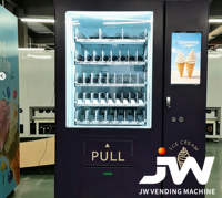 Distributeur automatique de yaourt glacé et de crème glacée 24h/24, plusieurs saveurs, paiement intelligent, service rapide en 40 secondes, kiosque en libre-service
