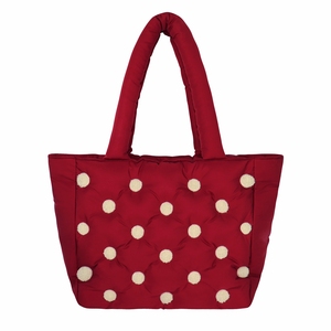 2026 Custom Senrong Women's Portable <b>Puff</b> Quilt Tote <b>Bag</b> Personalized Logo Polyester Lining 36x15x31cm Winter Spring Autumn Use - Product Image 3