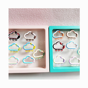 LLavero de nube con taladro, hebilla de llave de doble cara, cadena de teléfono móvil DIY, colgante de llave de coche, colgante de bolsa casera, hebilla de resorte - Product Image 6