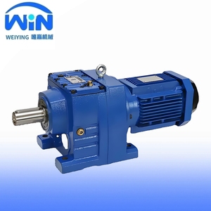 Reductor de Engranajes Helicoidales de Hierro Fundido Serie <span class=keywords><strong>R</strong></span> de China, Alto Torque, Bajo Ruido, Estándar IEC, Adaptador de Motor ODM R107/R137/R147 20 HP - Product Image 1