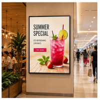 Affichage numérique LCD commercial personnalisé 32-86 pouces, écran publicitaire mural pour les chaînes de magasins et les projets d'ingénierie