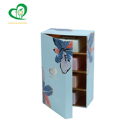 Boîtes cadeaux pliables en carton laminé mat imperméable recyclable sur mesure avec couvercles magnétiques pour thé, café, insert extra large