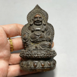 Vente en gros de petites statues de <span class=keywords><strong>Bouddha</strong></span> en alliage de bronze finition antique de style Qingming, fournitures pour les marchés de rue vintage - Product Image 6