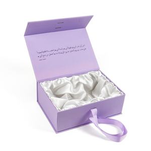 Nouveauté Boîte magnétique en carton écologique Doublure en éponge gaufrée Boîtes rigides personnalisables pour l'emballage de cadeaux cosmétiques - Product Image 4