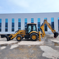 Excavator Loader 4 Roda Penggerak, Sesuai Standar EPA, Mesin Diesel, untuk Pertambangan, Perataan Jalan Kota, dan Pekerjaan Perataan Lapangan