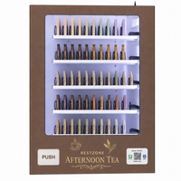 Máquina Expendedora de Snacks de Pared con 5 Selecciones, Pago por WiFi y Código QR, Máquina Expendedora de Té y Café con Pago con Tarjeta de Crédito