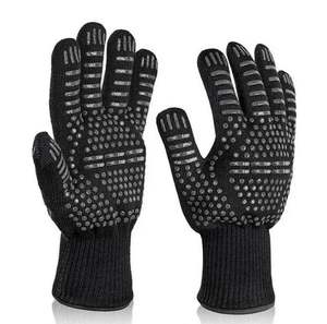 Fabricants et fournisseurs de gants en cuir résistants à la chaleur, gants de cuisine pour four, barbecue, cuisson, gants en silicone pour barbecue - Product Image 3
