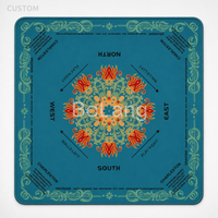 Tapis de table de mahjong européens et américains, tapis de table de mahjong américain de luxe personnalisé
