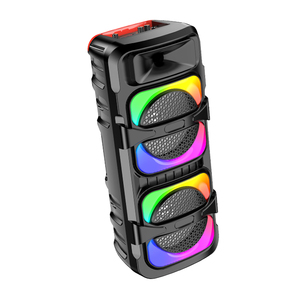 Rechargeable <b>Speaker</b> 2x8 LED <b>Lights</b> 30W <b>Bluetooth</b> USB FM Portable Outdoor Use - Product Image 2