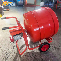 MHF Premium Mini 350 400 Litres Bétonnière Portative Multi-usages sur Roues pour Allées