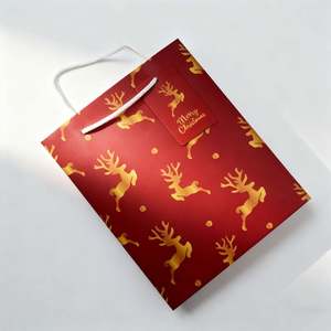 Eco Friendly <b>Christmas</b> Kraft <b>Gift</b> <b>Bags</b> Recyclable Paper <b>Bags</b> with Custom Logo Printing for Wholesale Bulk Order - Product Image 2