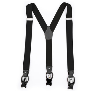 Su misura doppio nero <span class=keywords><strong>bretelle</strong></span> in poliestere con 6 Clip con bottone da <span class=keywords><strong>uomo</strong></span> adulti generazione accessori per capelli Cross-Border - Product Image 5