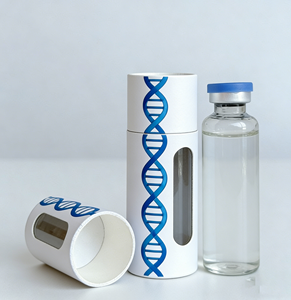 Envase de Tubo de Papel Personalizado para Suplementos de Colágeno en Polvo, Cilindro de Cartón Reciclable Ecológico - Product Image 1