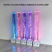 Lampe de sol moderne à colonne d'eau à bulles, télécommande RGB, éclairage ambiant pour spa, salon, salle d'exposition