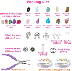 งานแฮนด์เมดลูกปัดหินธรรมชาติแบบไม่สม่ำเสมอชุดงานฝีมือขนาดเล็กลูกปัดหินธรรมชาติสำหรับทำเครื่องประดับ - Product Image 4