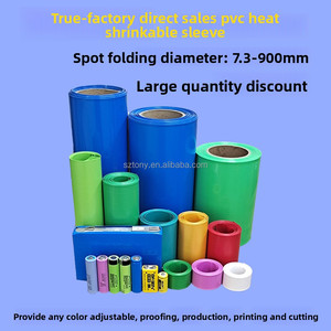 Tubo de Aislamiento Termocontraíble de PVC Azul de Alta Temperatura, Cumple con ROHS, de 125-160 mm de Ancho, para Baterías 18650/21700/32700, Marca TONY - Product Image 5