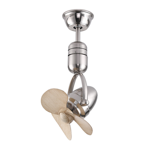 Muurgemonteerde 16 Inch Kleine Hoekplafondventilator Met 3 Bladen Stille Borstelloze Gelijkstroommotor Oscillerende Plafondventilator Met Afstandsbediening - Product Image 2