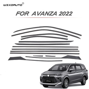 Bandes décoratives complètes en acier WZXD pour le style automobile, accessoires extérieurs, couvre-fenêtres pour - Product Image 2