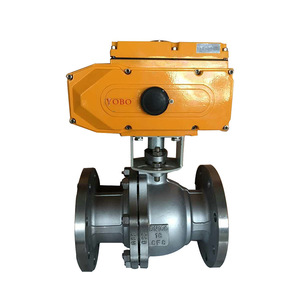 Válvula de Bola Eléctrica Yobo de 4 Pulgadas DN100 de Acero al Carbono para Control de Agua y Tratamiento Ambiental - Product Image 1