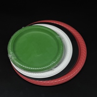 Assiettes jetables carrées et rectangulaires noires, jaunes, rouges et blanches pour plats à emporter, compatibles micro-ondes, en plastique, pour la vente en gros