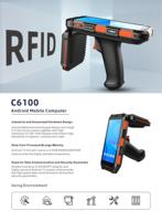 Lecteur d'étiquettes d'animaux portable UHF RFID/NFC 865 ~ 868MHz/902 ~ 928MHz/13.56MHz Microchip