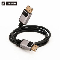 Câble Displayport 1.4v 8K 60Hz/4K 120 Gbps, boîtier en aluminium, prend en charge le Transport multi-courant, bon prix, 32.6